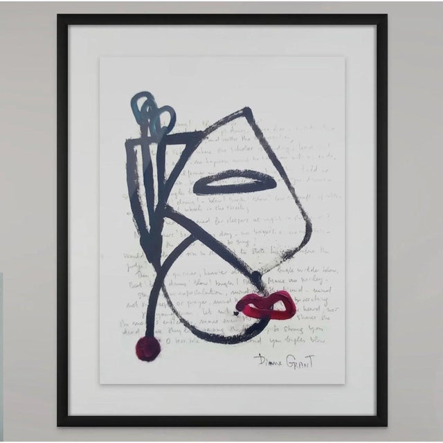 One-of-a-Kind 'Portrait of a Woman' - Abstract Figurative Original Oil Painting in the Style of Pablo Picasso For Sale - Image 6 of 6