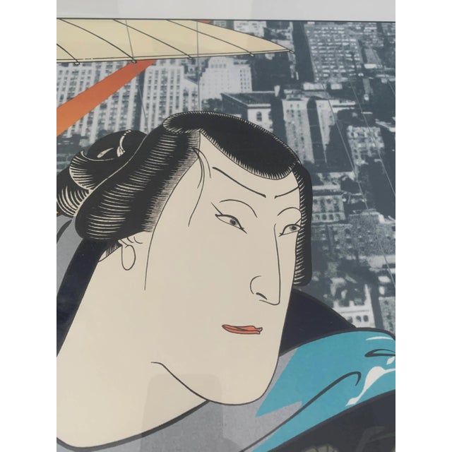 Japanese Thunder and Shower I (After Yoshitaki) Framed Color Serigraph 280/300 Signed by Michael Jay Knigin For Sale - Image 3 of 13
