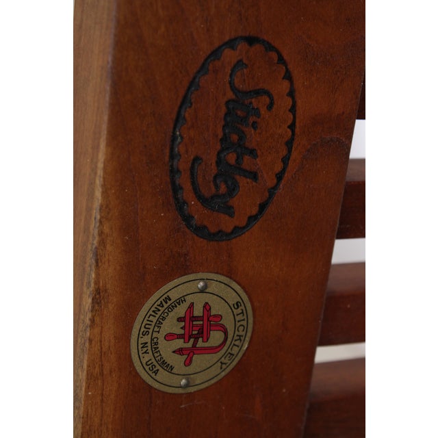 Stickley Cherry Mission Style Morris Chair For Sale - Image 16 of 18