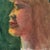 Small Profile Portrait Painting of a Blonde Girl on Green - 7” X 9” For Sale - Image 4 of 7