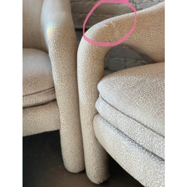 1980s Vintage Postmodern Sculptural Arc Chairs - A Pair For Sale - Image 12 of 12