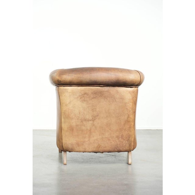 Club Chair in Sheepskin Leather For Sale - Image 4 of 15