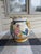 Ceramic Mid 20th Century Incised Italian Fluted Hand-Painted Vase For Sale - Image 7 of 7