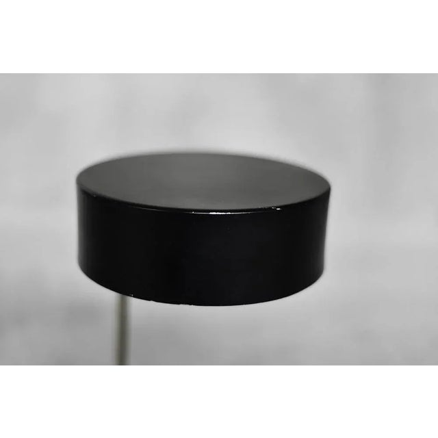 Black Mid-Century German Modern Minimalist Black Metal Desk Lamp, 1960s For Sale - Image 8 of 10