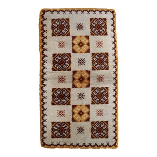1960s Vintage French Savonnerie Rug 2.5' X 4.8' For Sale