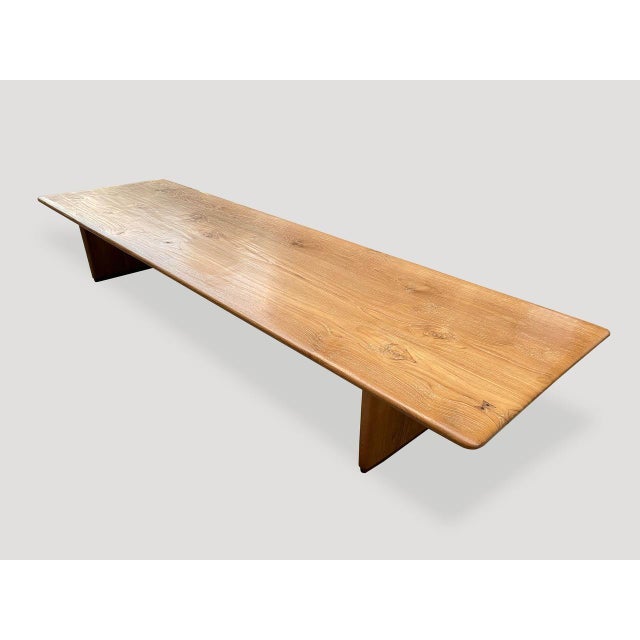 Andrianna Shamaris Midcentury Style Couture Teak Wood Coffee Table For Sale - Image 14 of 18