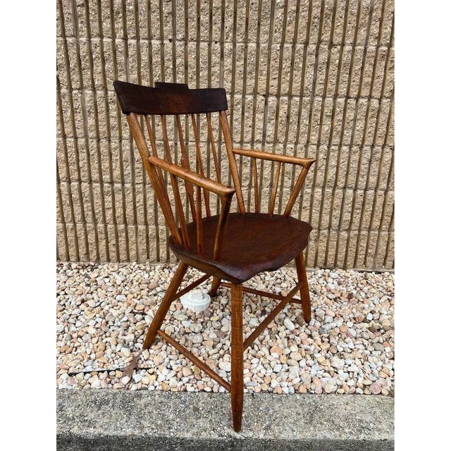 American Pine and Cherry Armchair. 19th Century For Sale In Washington DC - Image 6 of 12