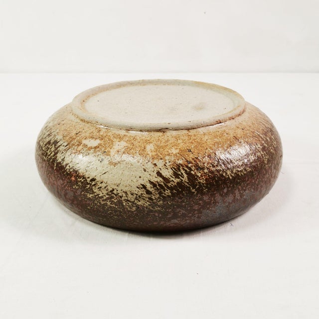 Large Mid-Century Modern Ceramic Bowl from Tromborg, Denmark, 1960s For Sale - Image 9 of 12