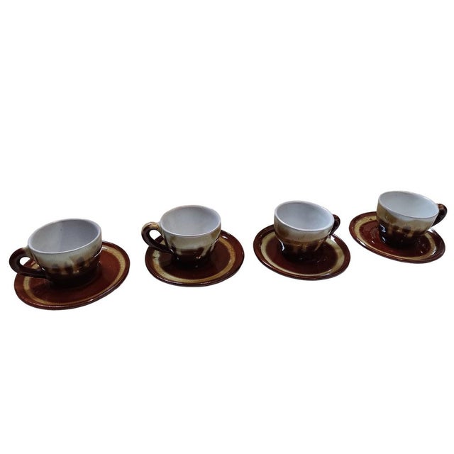 Mid-Century Modern Ceramics Tea Service from Łysa Góra, 1960s, Set of 9 For Sale - Image 3 of 8