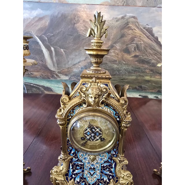 A rare antique museum quality ( over 150 years old guaranteed perfectly authentic matching original three piece set )...