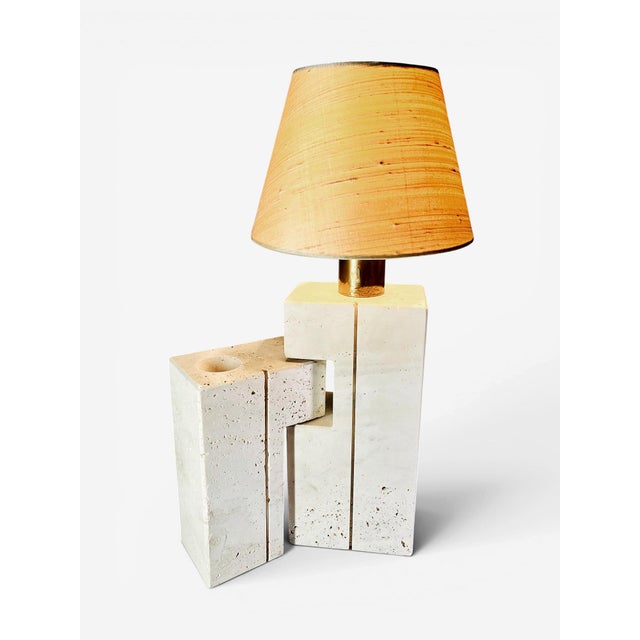 Italian Travertine Lamp by Fratelli Mannelli, 1960s For Sale - Image 10 of 10
