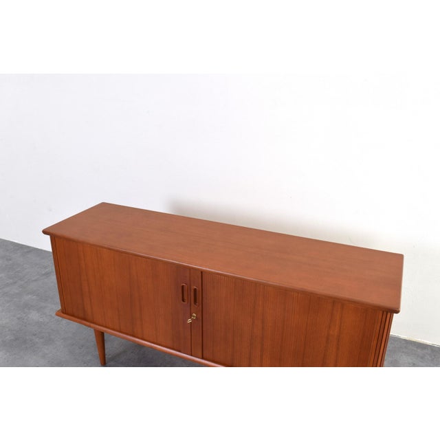 Mid-Century Modern Danish Teak Tambour Sideboard, 1960s For Sale - Image 12 of 13