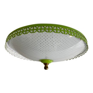 1950s Polka Dot Flush Light For Sale