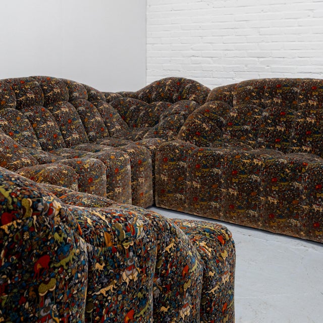 1980s Modular Persian Sofa in Fabric, 1980s, Set of 3 For Sale - Image 5 of 15