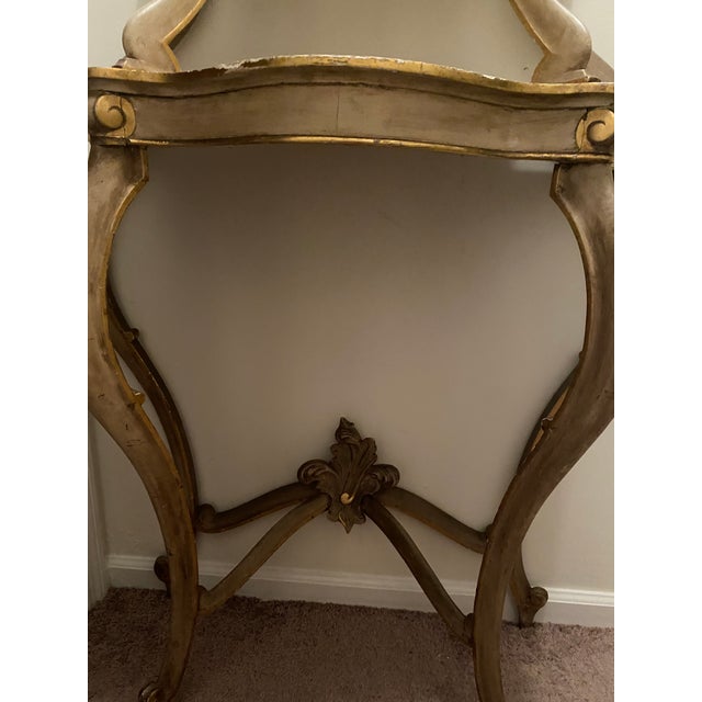 Vintage Louis XV Style Gold Gilded Wooden 3 Tier Etagere For Sale - Image 4 of 5