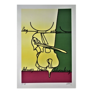 Valerio Adami, Moments Musicaux de Six a Huit, 1975 For Sale