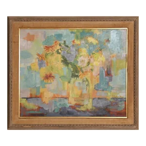 Flower Still Life, S. Rothenberg, Painting