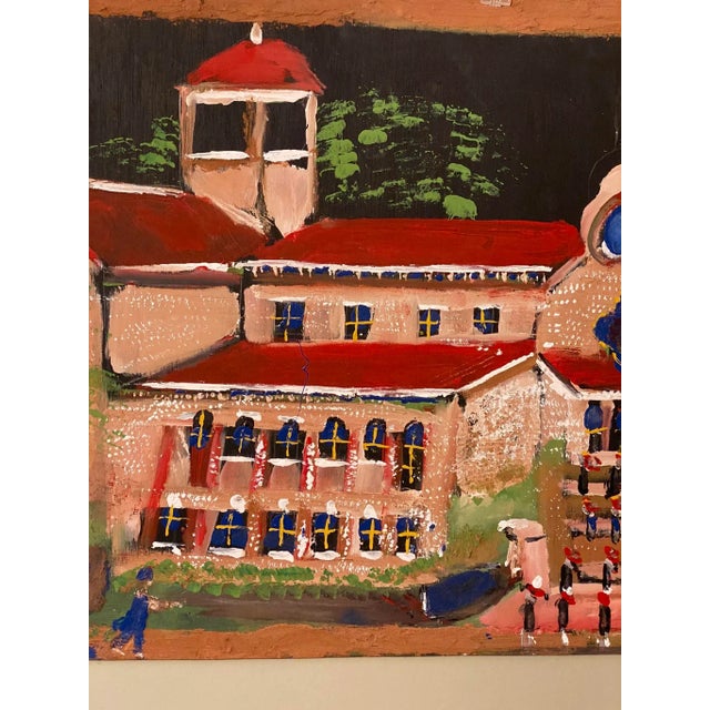 Paint Jimmy Lee Sudduth Folk Art Painting Methodist Church Fayette, Alabama For Sale - Image 7 of 12