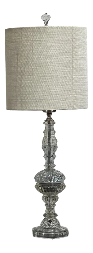 1930s Glass Table Lamp