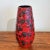 Mid-Century Modern Large Scheurich Keramik Red & Black Fat Lava Vase Nr. 529/38 For Sale - Image 3 of 7