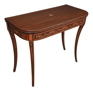 Mahogany Game Console Table, 1920s