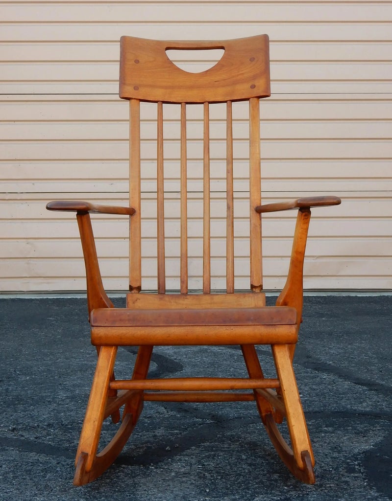1930's Modernist Rocking Lounge Chair by Scandinavian Designer
