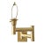 Vintage Brass Swing Arm Plug-in Wall Lamp For Sale