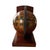 Wood Vintage Italian Mid-Century Globe Book Ends Traditional Victorian Edwardian Old World Walnut For Sale - Image 7 of 11