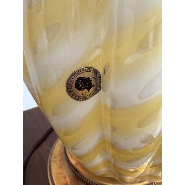 Late 20th Century Fornasa De Murano a l'Insegna Del Moreto Late 20th Century Murano Table Lamp For Sale - Image 5 of 12
