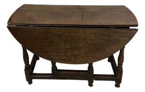 18th Century Antique Oak Drop Leaf Dining Table, 1780s