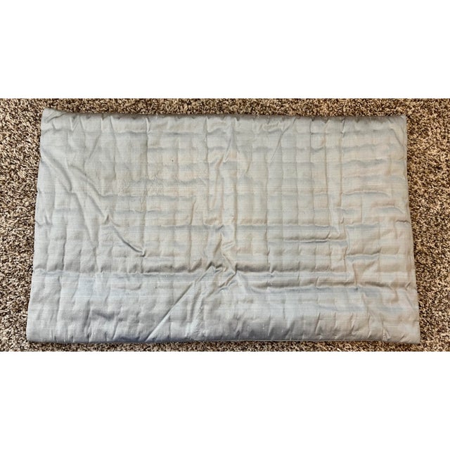 Oly Studio Oly Studio Quilted Silk Pillow Cover For Sale - Image 4 of 4