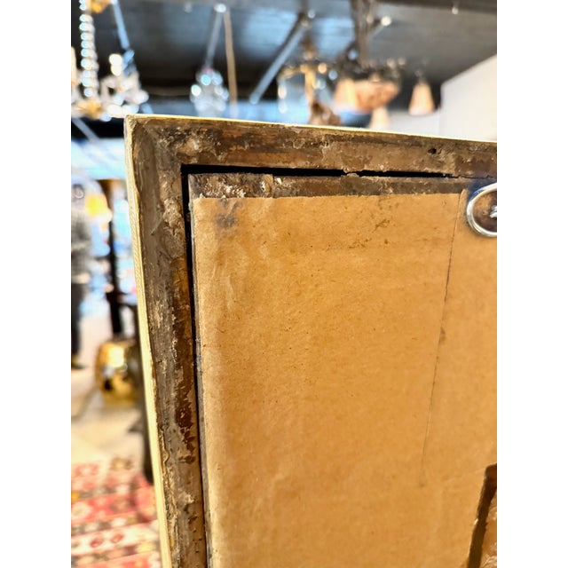 Gold Early 19th Century English Segmented Gilt Carved Wood Mantle Mirror For Sale - Image 8 of 8