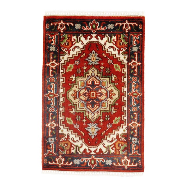 Pasargad N Y Fine Serapi Design Hand-Knotted Rug - 2' X 3' For Sale