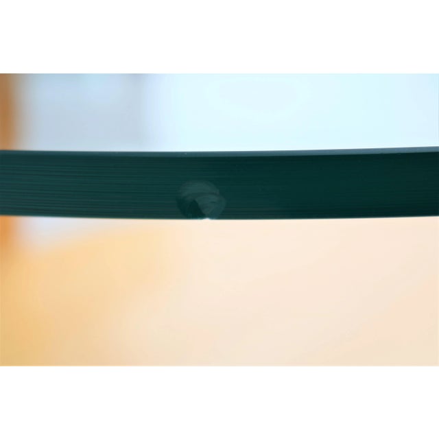 Art Deco Style Mark Muller for Nienkamper Max Round Coffee Table, Glass Top For Sale - Image 11 of 13