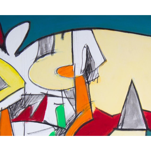 Early 21st Century Abstract Acrylic and Watercolor on Paper Painting by James L. Bruch For Sale - Image 5 of 9