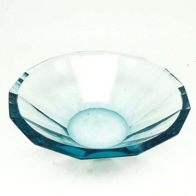Art Deco Czechoslovakian Bowl from Moser, 1930s For Sale - Image 6 of 7