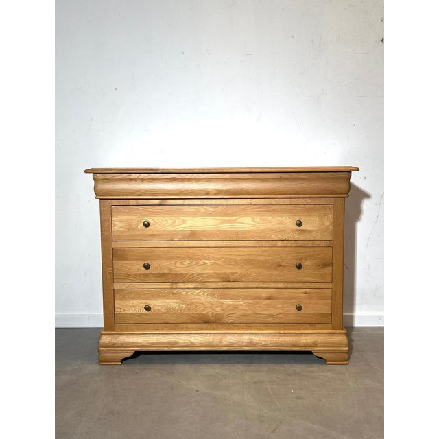 Louis Philippe Oak Chest of Drawers For Sale - Image 4 of 6