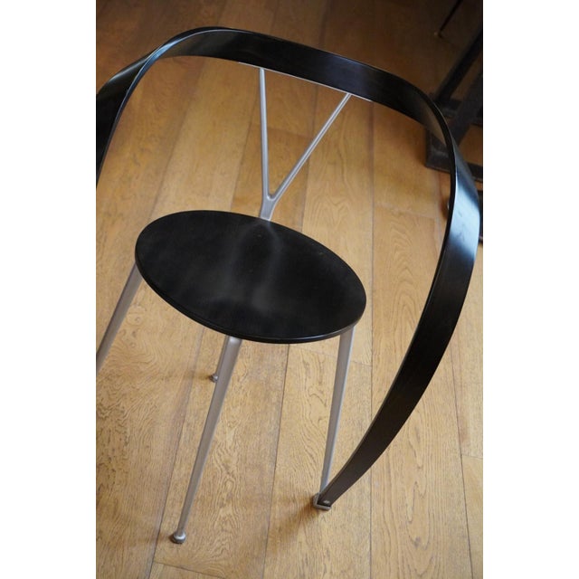 Wood Model 952 Reverse Chairs by Andrea Branzi for Cassina, 1990s, Set of 4 For Sale - Image 7 of 14
