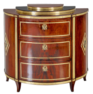 Early 19th Century Empire Demi Lune Chest of Drawers