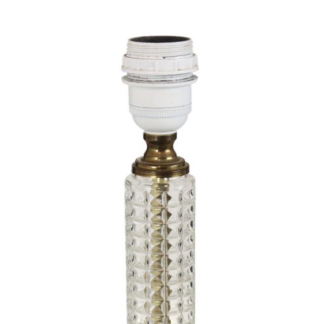 1980s Vintage Glass Table Lamp, 1970s For Sale - Image 5 of 14