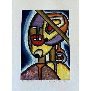 Late 20th Century Three Head in One, Artist Adewale Ayinla For Sale