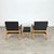 Wood Laszlo Hetzendorfer Lounge Chairs With Ottoman - A Pair For Sale - Image 7 of 7