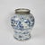 Yuan Dynasty- style jar with pewter rim (as used in Spice Road), featuring hand-painted scenes of figures in a garden....