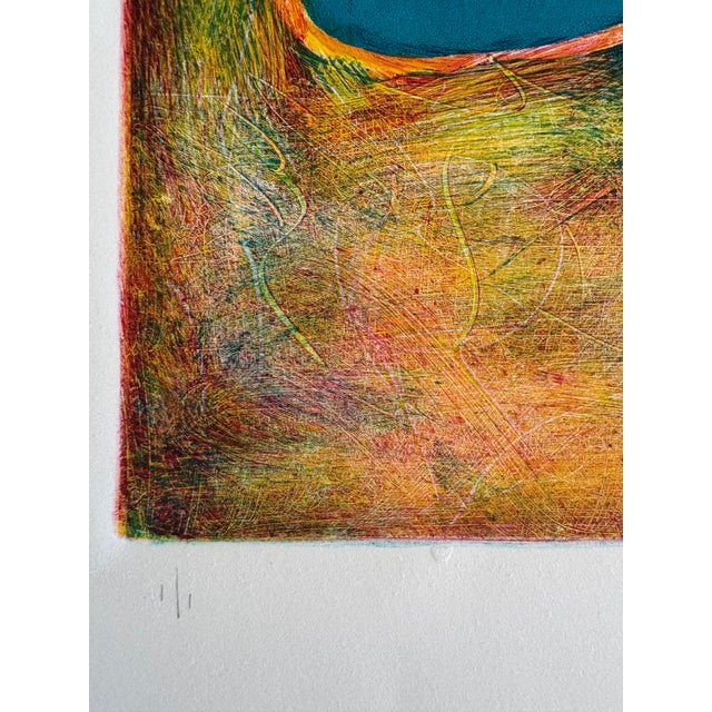 1990s Naomi L. Policoff "Carnaval Vii" — Signed Original Monotype 1/1, Berkeley Artist For Sale - Image 4 of 7