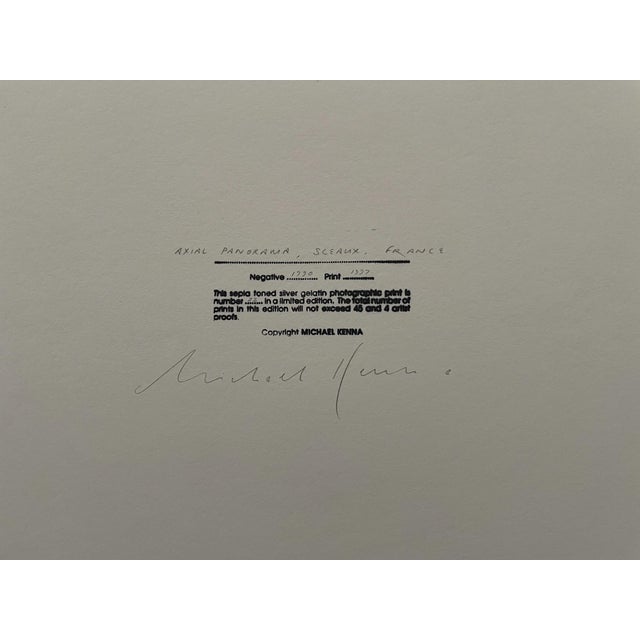 Michael Kenna, Axial Panorama, Parc de Sceaux, 1990, Silver gelatin print For Sale - Image 6 of 8