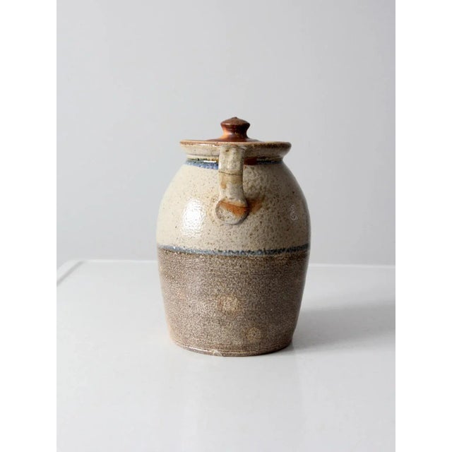 Ceramic Vintage Studio Pottery Jug Vase For Sale - Image 7 of 13