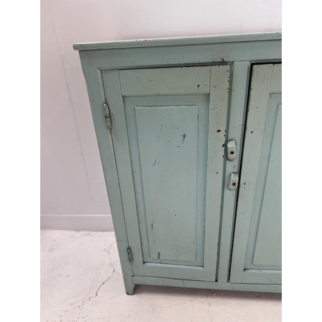 Parisian Kitchen Buffet with Three Doors in Patinated Beechwood For Sale - Image 9 of 11