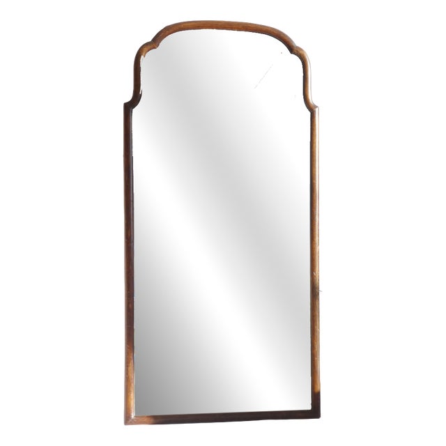 Large Antique Dutch Scalloped Mirror For Sale