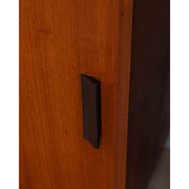 Vintage Italian Sideboard in Wood and Glass, 1960s For Sale - Image 4 of 14