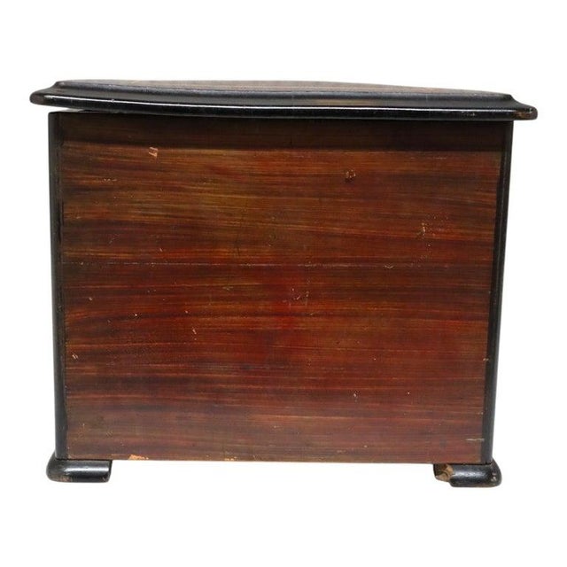 Chinese Rosewood & Marquetry Inlay Figural Automaton Cylinder Music Box C1890 For Sale - Image 13 of 16